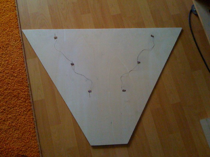 Kleine Platte mit Suflus (da fehlt noch das Loch für die HighPower)