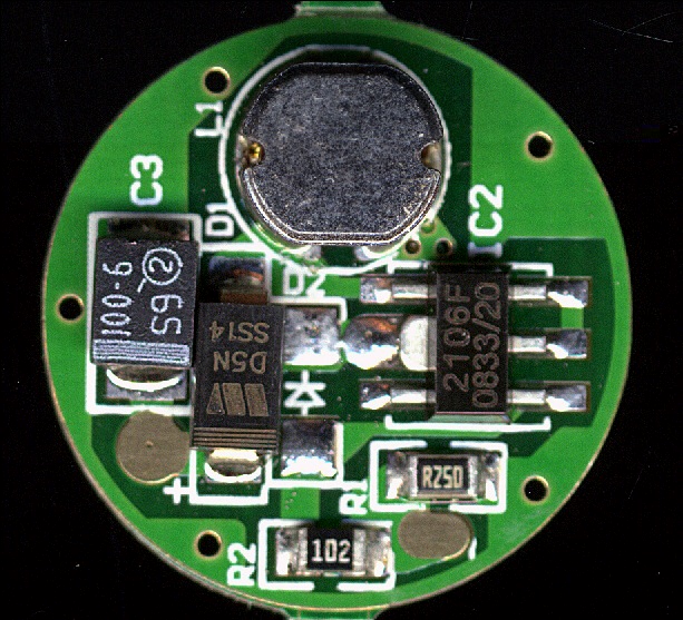 Treiberplatine und Bestückung