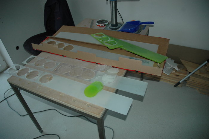Plexiglas ausgefräst