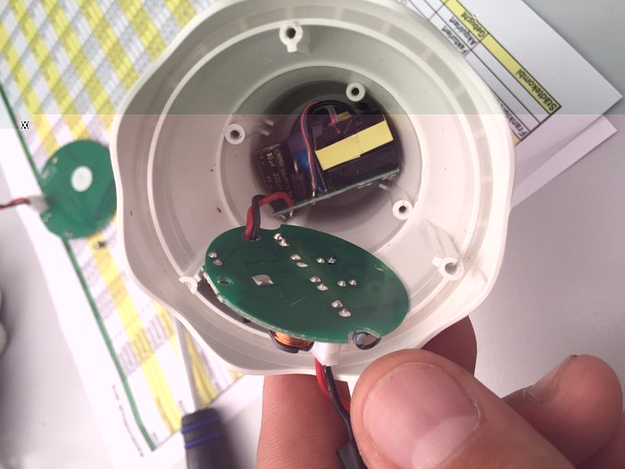 Sockel Technik Birne Letze Etage :-)